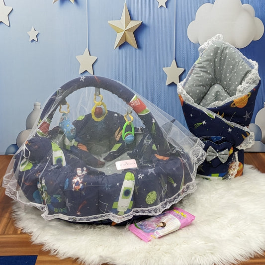 Premium 12-Piece Baby Bedding Set | Space Theme