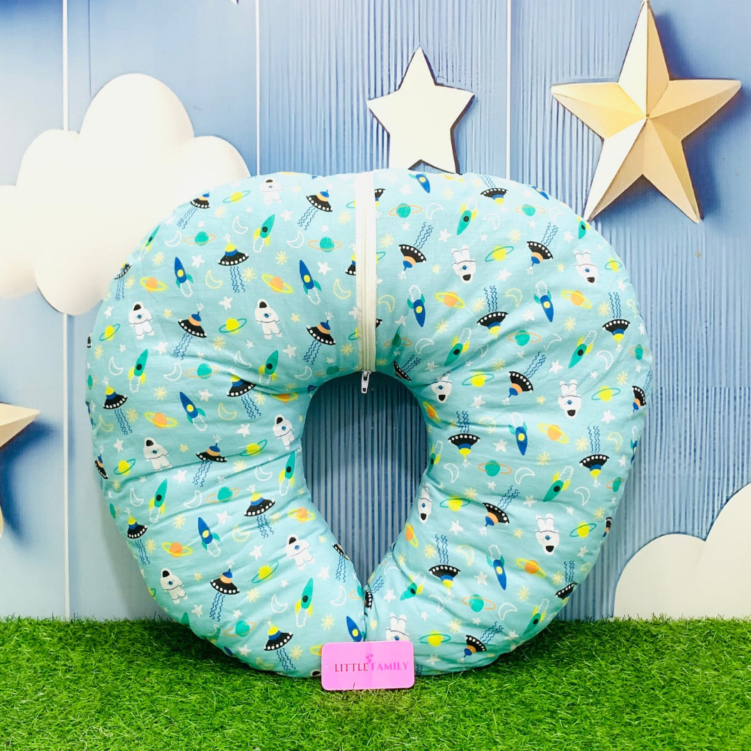 Space Explorer Theme Baby Feeding Pillow – Ergonomic Support for Breastfeeding Moms