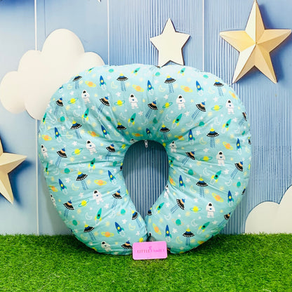 Space Explorer Theme Baby Feeding Pillow – Ergonomic Support for Breastfeeding Moms