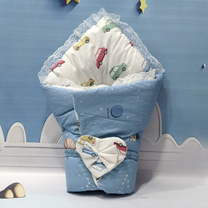 Space Theme Premium 12-Piece Baby Bedding Set | Blue