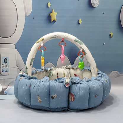 Space Theme Premium 12-Piece Baby Bedding Set | Blue