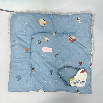 Space Theme Premium 12-Piece Baby Bedding Set | Blue