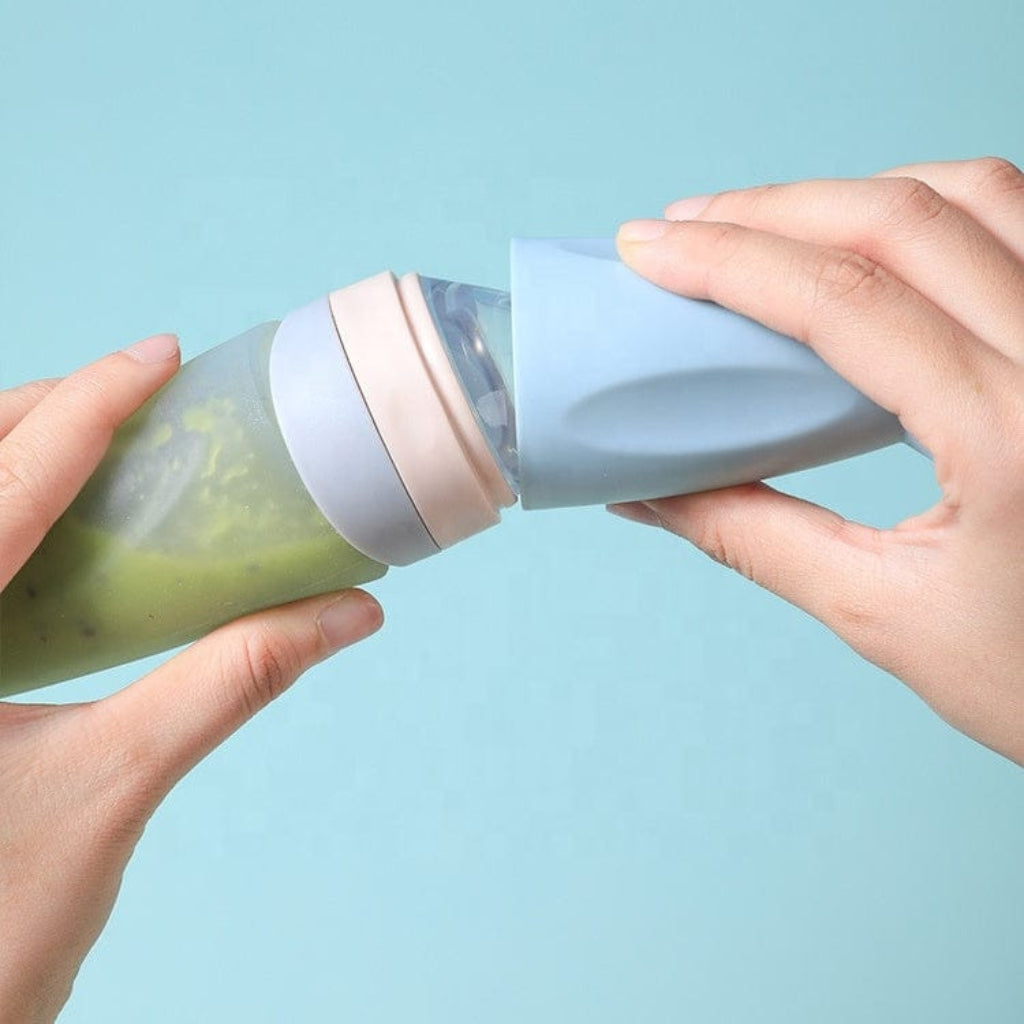 Silicone Baby Spoon Feeder Bottle – Safe & Mess-Free Feeding