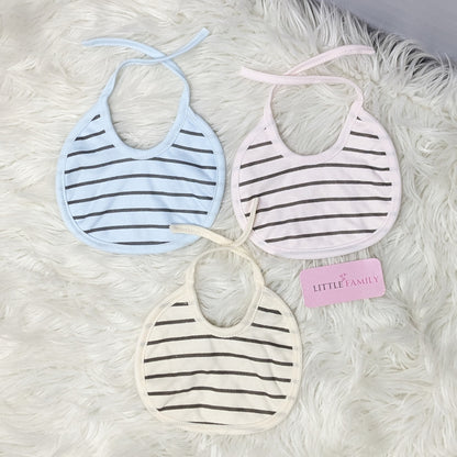 Pack of 3 Baby Bibs Set - Stripes