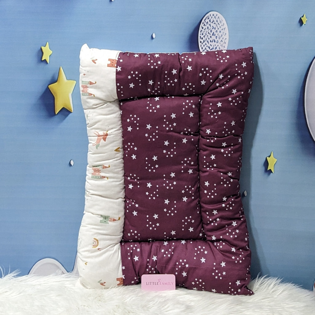 Starry Dreams Baby Bedding Set - 8 Pieces (Magenta) | Large