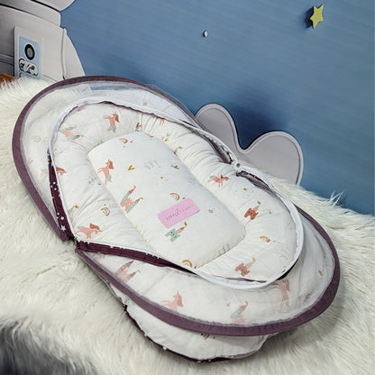 Starry Dreams Baby Bedding Set - 8 Pieces (Magenta) | Large