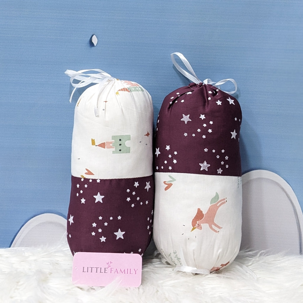 Starry Dreams Baby Bedding Set - 8 Pieces (Magenta) | Large