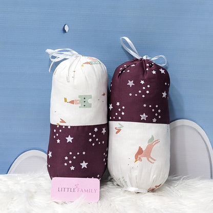 Starry Dreams Baby Bedding Set - 8 Pieces (Magenta) | Large