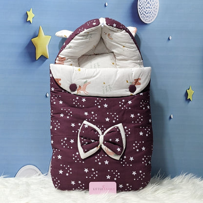 Starry Dreams Baby Bedding Set - 8 Pieces (Magenta) | Large