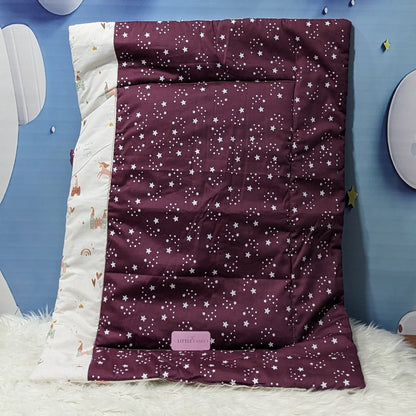 Starry Dreams Baby Bedding Set - 8 Pieces (Magenta) | Large