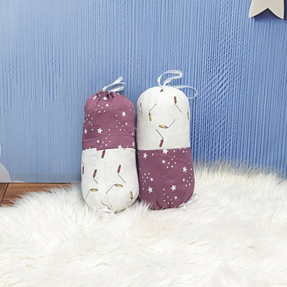 Starry Dreams Baby Bedding Set - 8 Pieces (Magenta) | Large