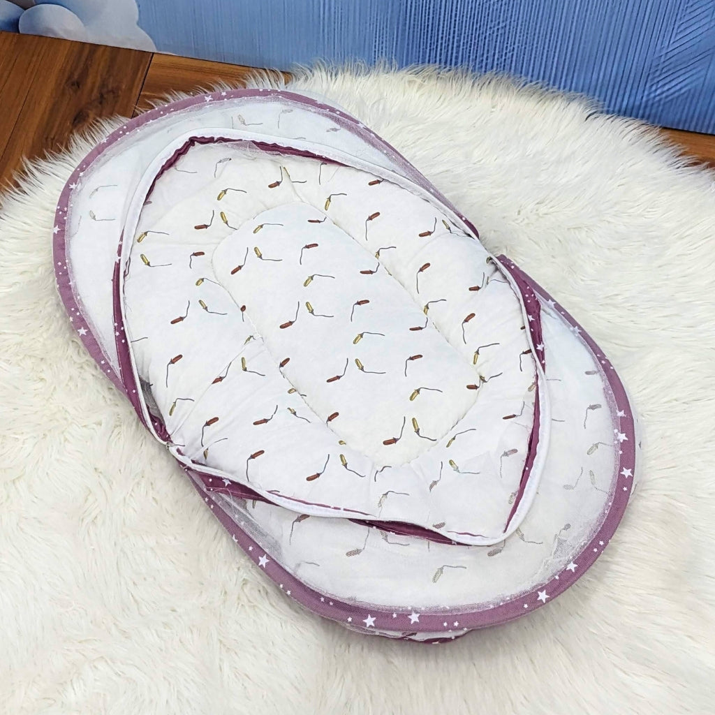 Starry Dreams Baby Bedding Set - 8 Pieces (Magenta) | Large