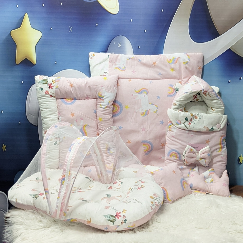 Unicorn Dreams Baby Bedding Set - 8 Pieces (Large)