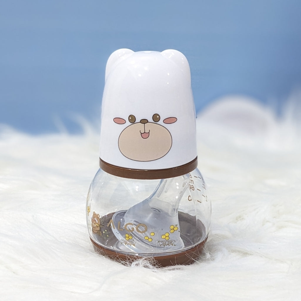 ALGO BPA-Free Baby Feeding Bottle – 80ml Soft Squeeze Feeder for Newborns