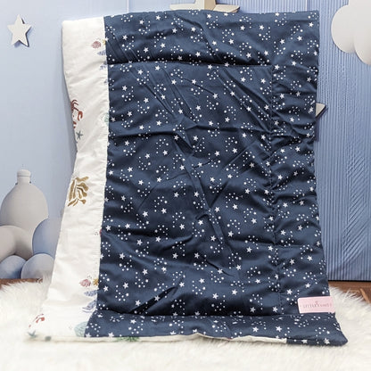 Starry Dreams Baby Bedding Set - 8 Pieces (Blue) | Large