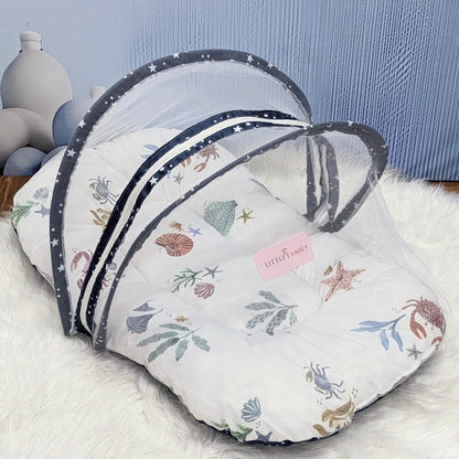 Starry Dreams Baby Bedding Set - 8 Pieces (Blue) | Large