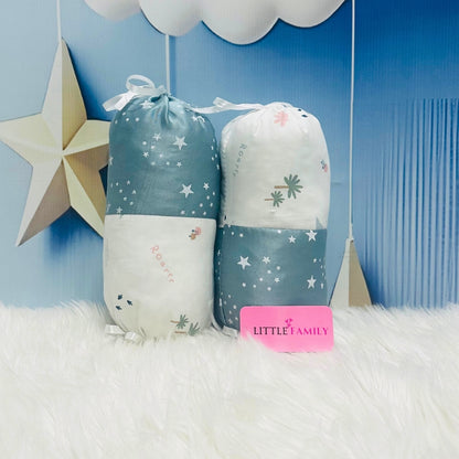 Starry Dreams Baby Bedding Set - 8 Pieces (Blue Grey)