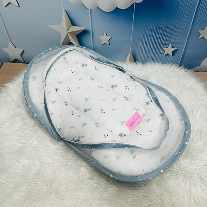 Starry Dreams Baby Bedding Set - 8 Pieces (Blue Grey)