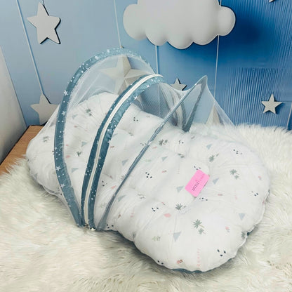 Starry Dreams Baby Bedding Set - 8 Pieces (Blue Grey)