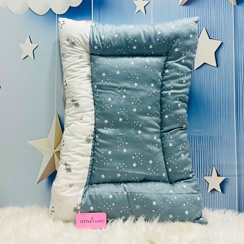 Starry Dreams Baby Bedding Set - 8 Pieces (Blue Grey)