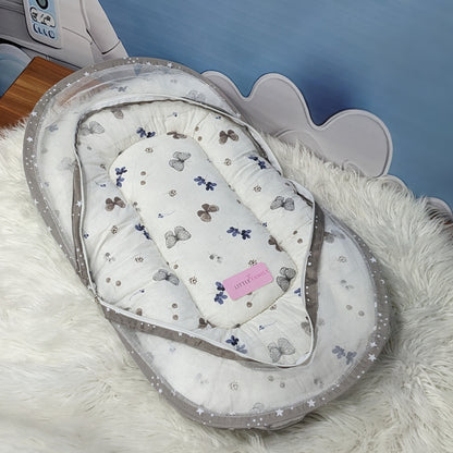 Starry Dreams Baby Bedding Set - 8 Pieces (Dusty Brown) | Large