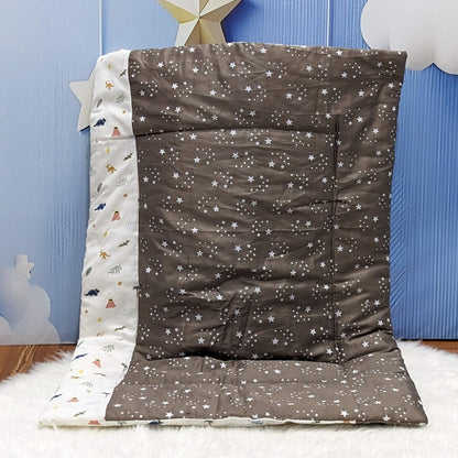 Starry Dreams Baby Bedding Set - 8 Pieces (Golden Brown) | Large