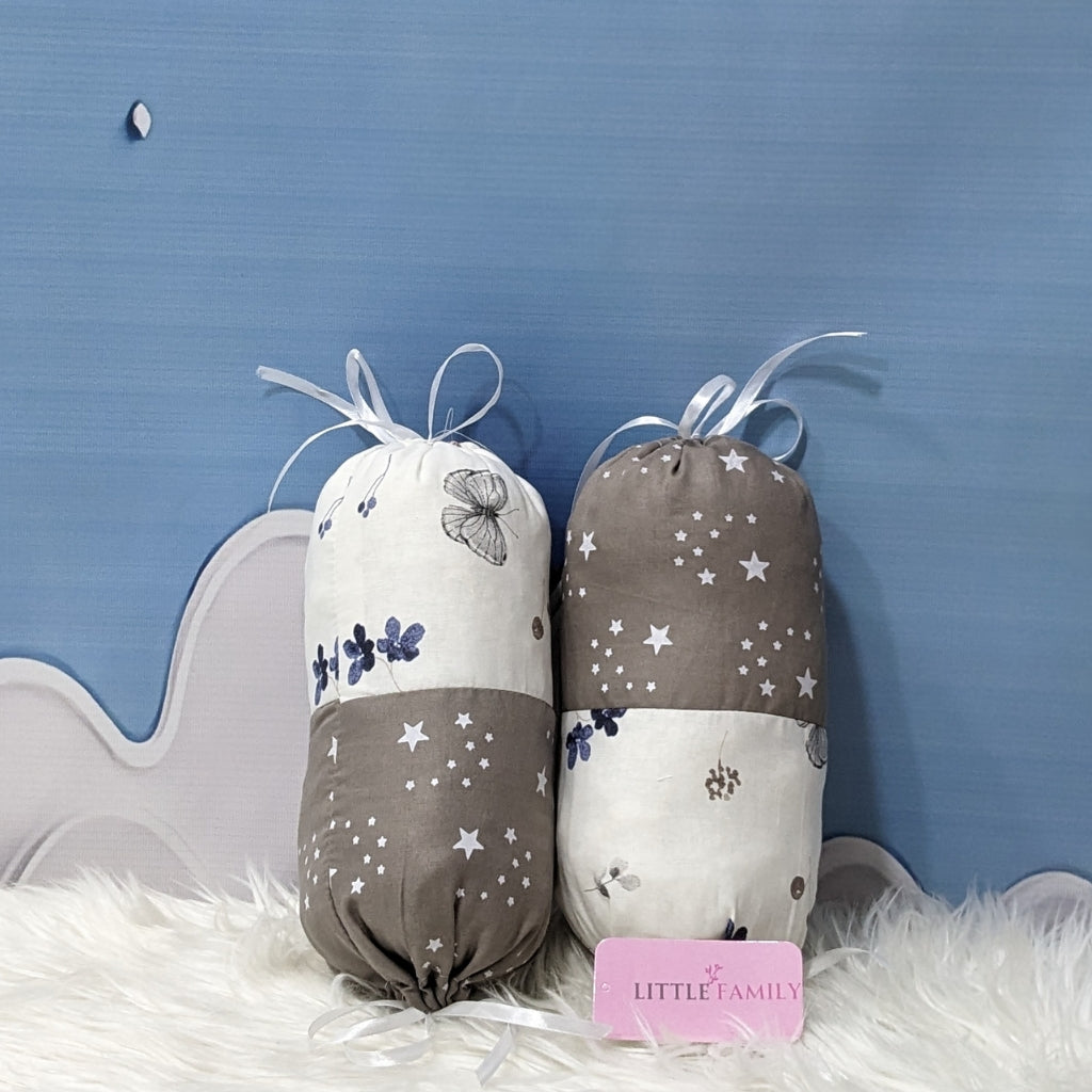 Starry Dreams Baby Bedding Set - 8 Pieces (Dusty Brown) | Large
