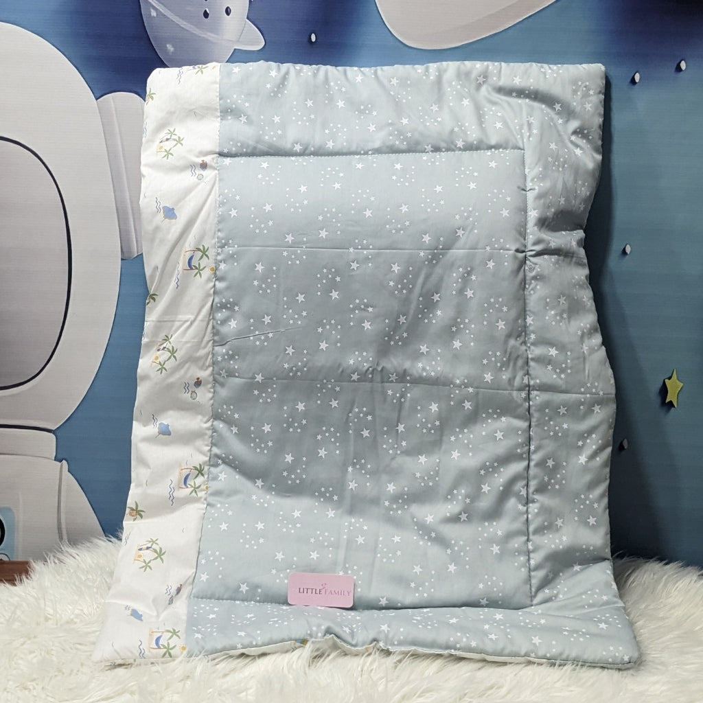 Starry Dreams Baby Bedding Set - 8 Pieces (Soft Mint) | Large