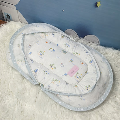 Starry Dreams Baby Bedding Set - 8 Pieces (Soft Mint) | Large