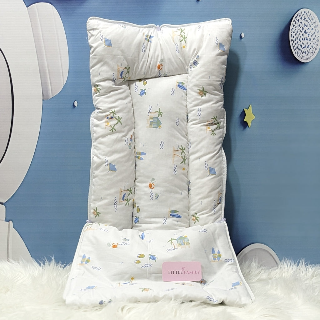 Starry Dreams Baby Bedding Set - 8 Pieces (Soft Mint) | Large