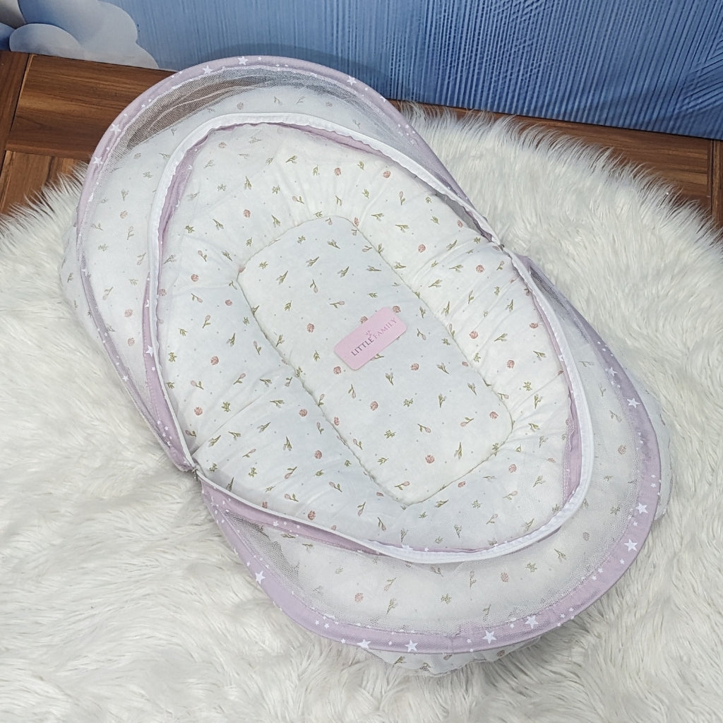 Starry Dreams Baby Bedding Set - 8 Pieces (Dusty Purple) | Large