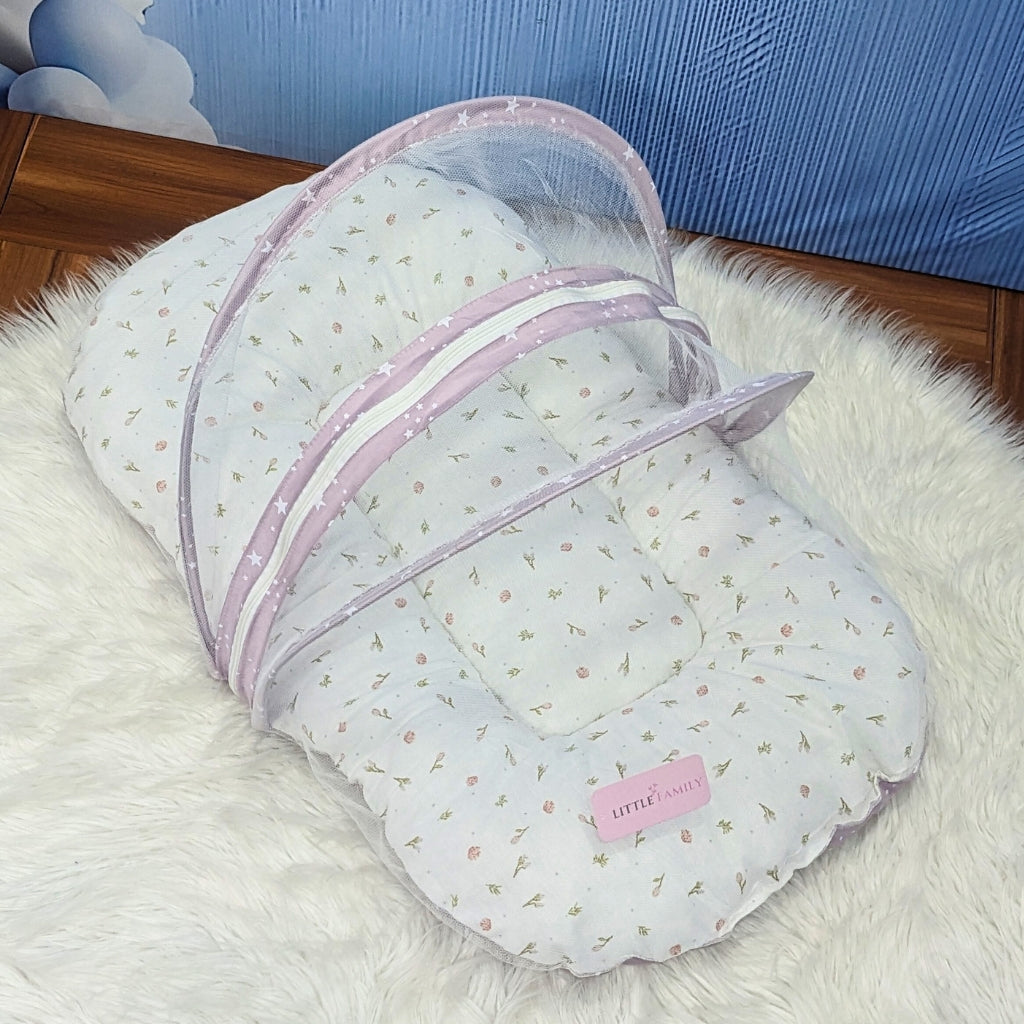 Starry Dreams Baby Bedding Set - 8 Pieces (Dusty Purple) | Large