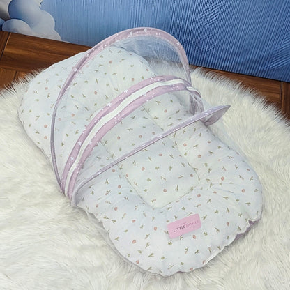 Starry Dreams Baby Bedding Set - 8 Pieces (Dusty Purple) | Large