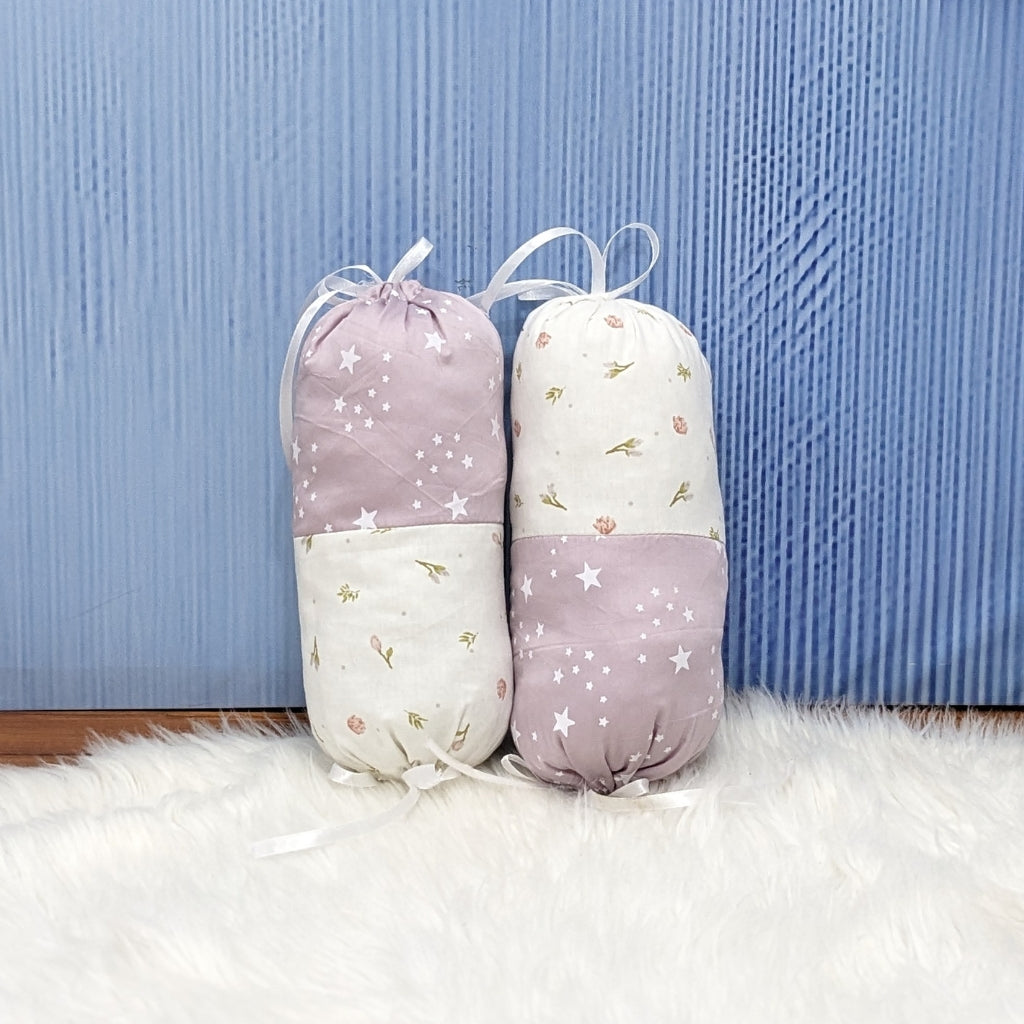 Starry Dreams Baby Bedding Set - 8 Pieces (Dusty Purple) | Large