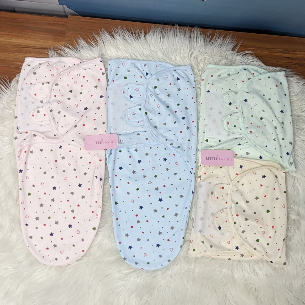 "Starry Heart" Theme Baby Swaddle
