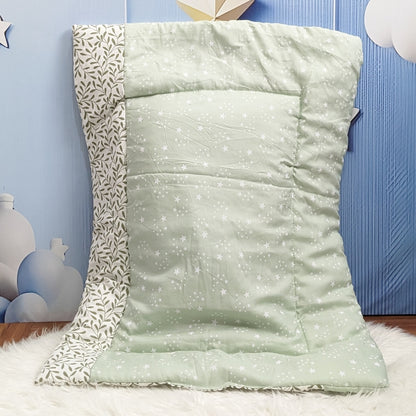 Starry Dreams Baby Bedding Set - 8 Pieces (Mint Green) | Large
