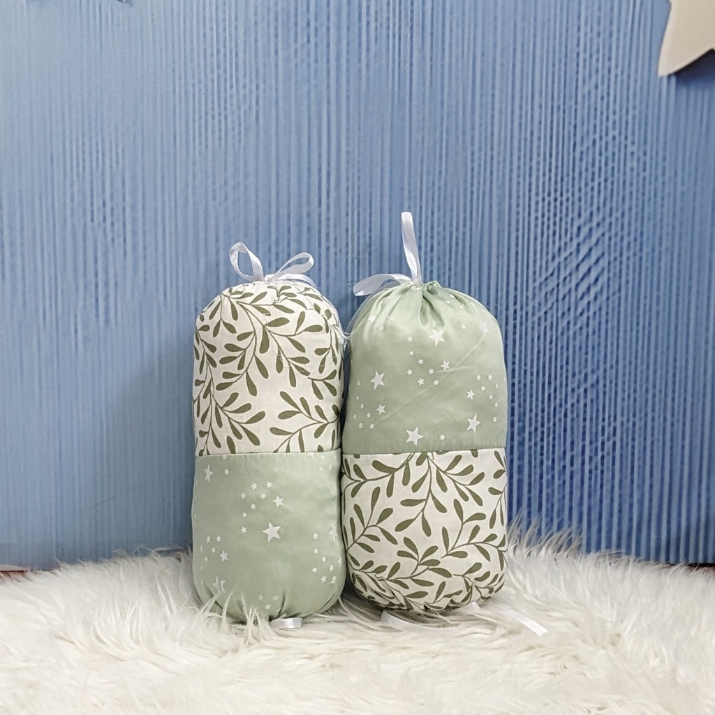 Starry Dreams Baby Bedding Set - 8 Pieces (Mint Green) | Large