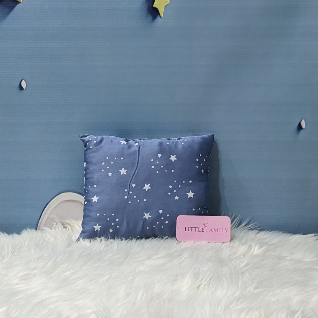 Starry Dreams Baby Bedding Set - 8 Pieces (Pastel Grey Blue) | Large