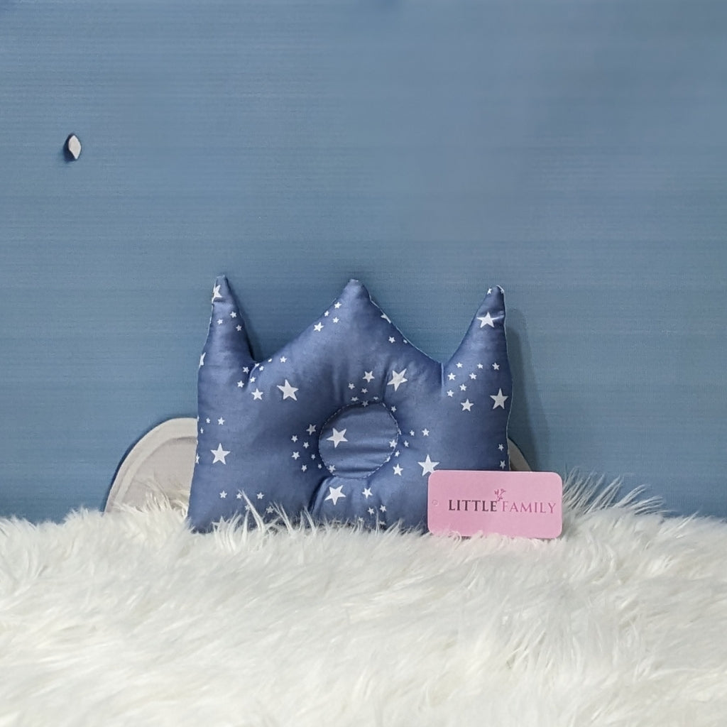 Starry Dreams Baby Bedding Set - 8 Pieces (Pastel Grey Blue) | Large