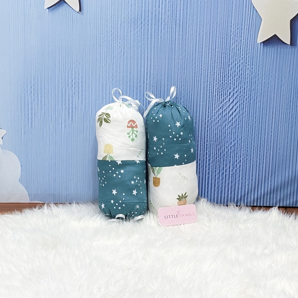 Starry Dreams Baby Bedding Set - 8 Pieces (Pine Green) | Large