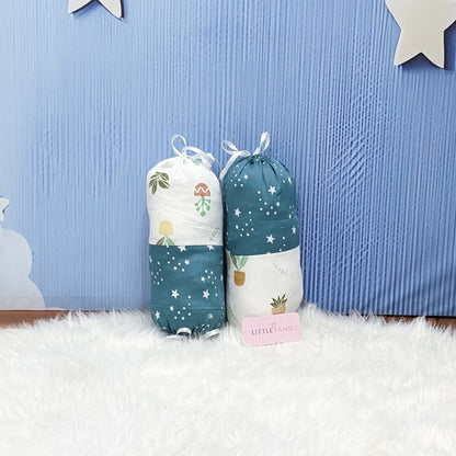 Starry Dreams Baby Bedding Set - 8 Pieces (Pine Green) | Large