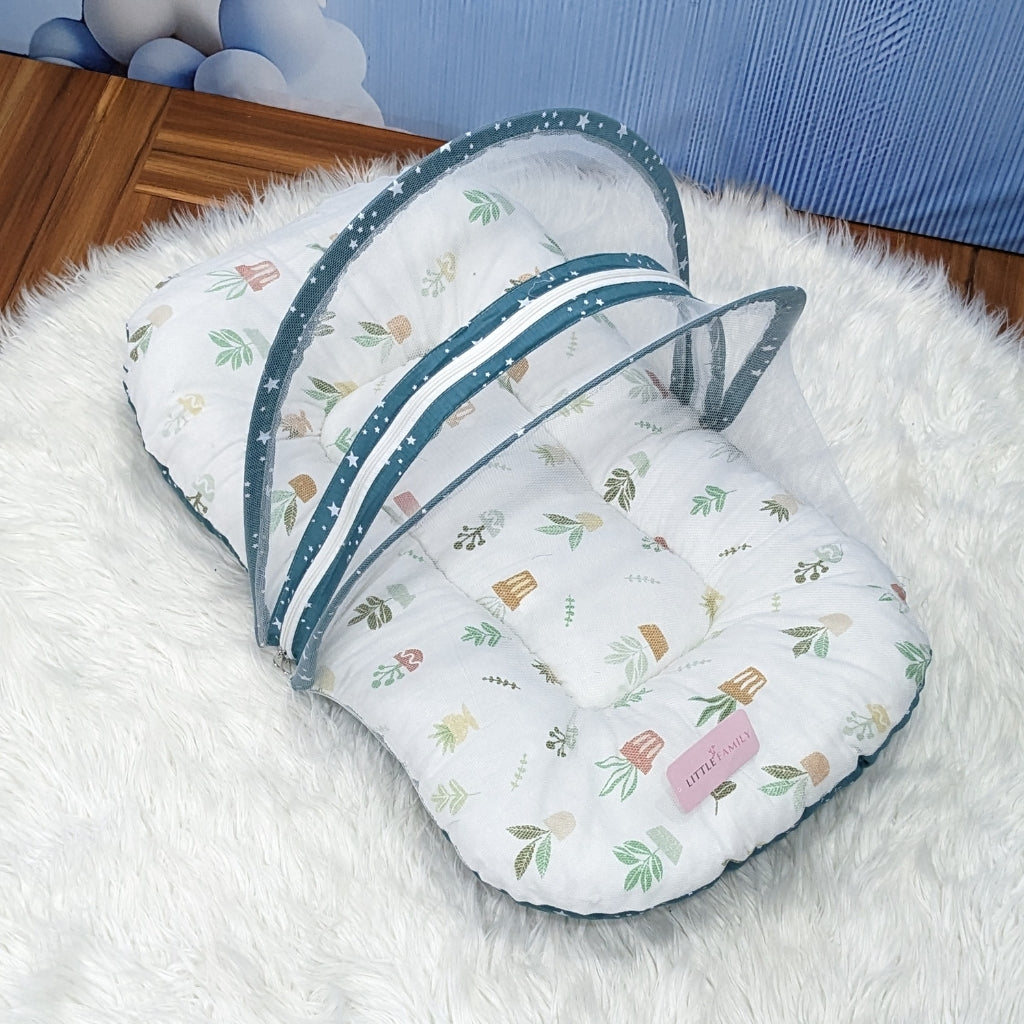 Starry Dreams Baby Bedding Set - 8 Pieces (Pine Green) | Large