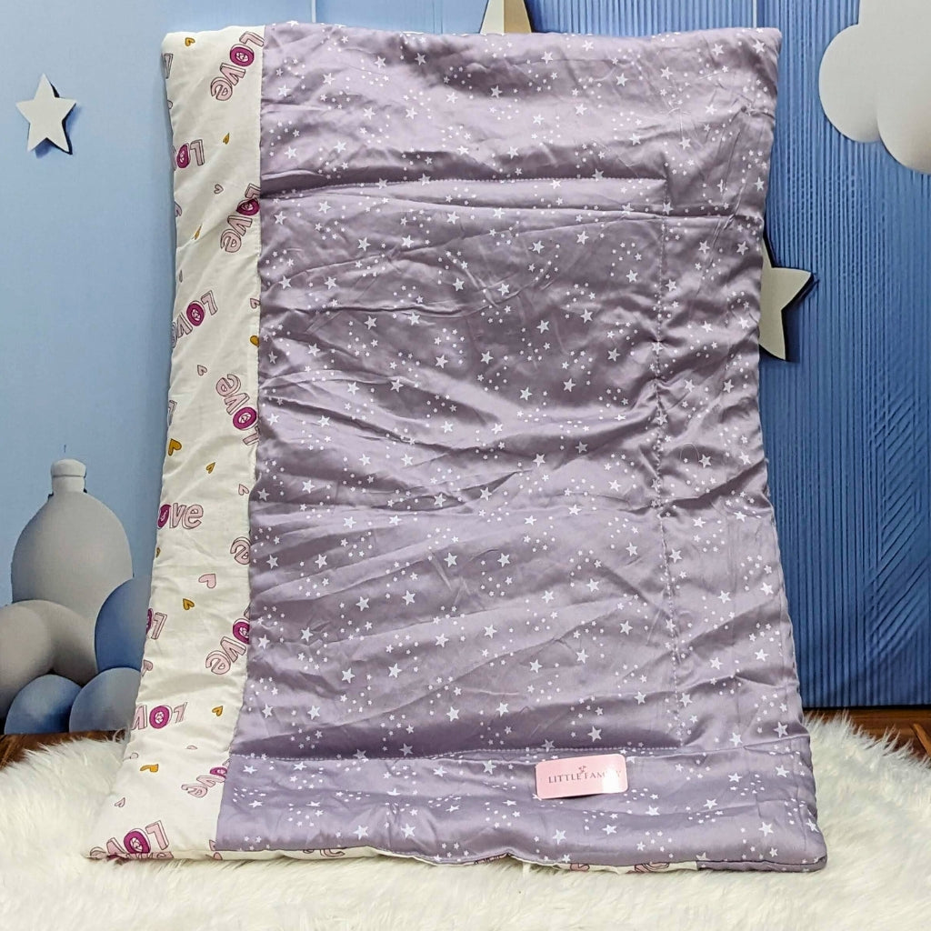 Starry Dreams Baby Bedding Set - 8 Pieces (Purple) | Large