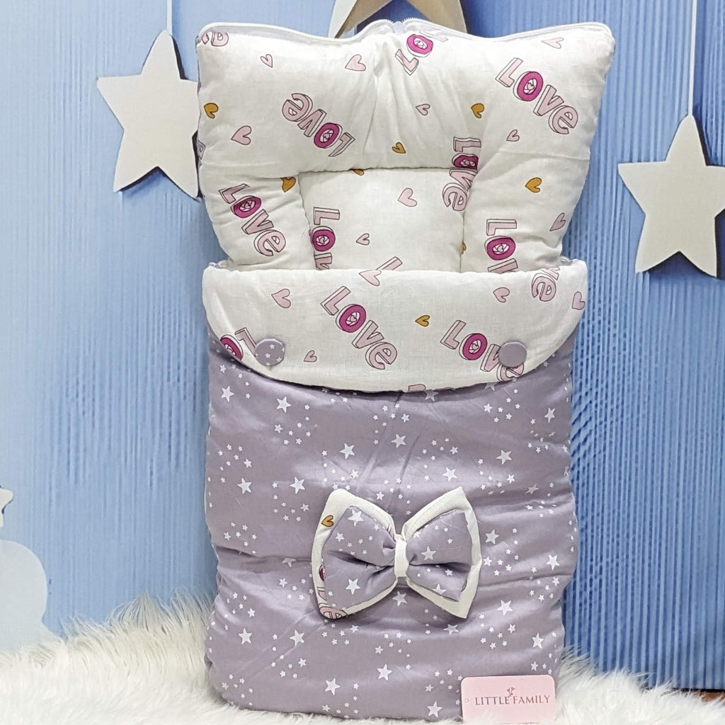 Starry Dreams Baby Bedding Set - 8 Pieces (Purple) | Large