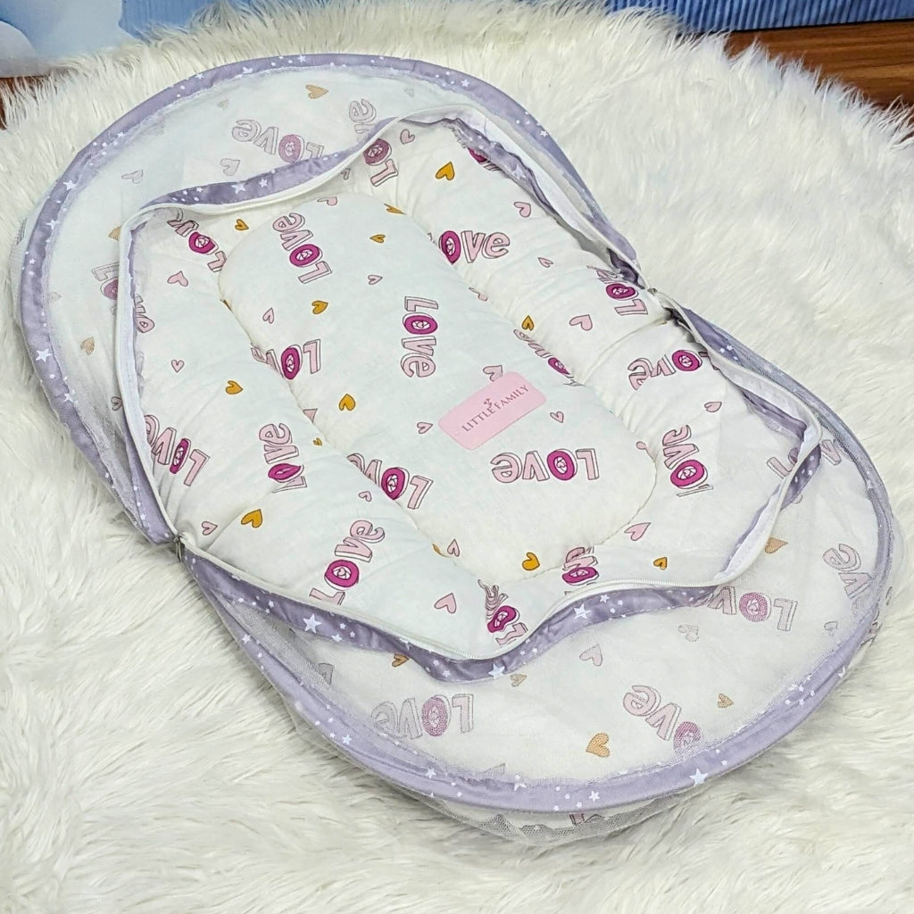 Starry Dreams Baby Bedding Set - 8 Pieces (Purple) | Large