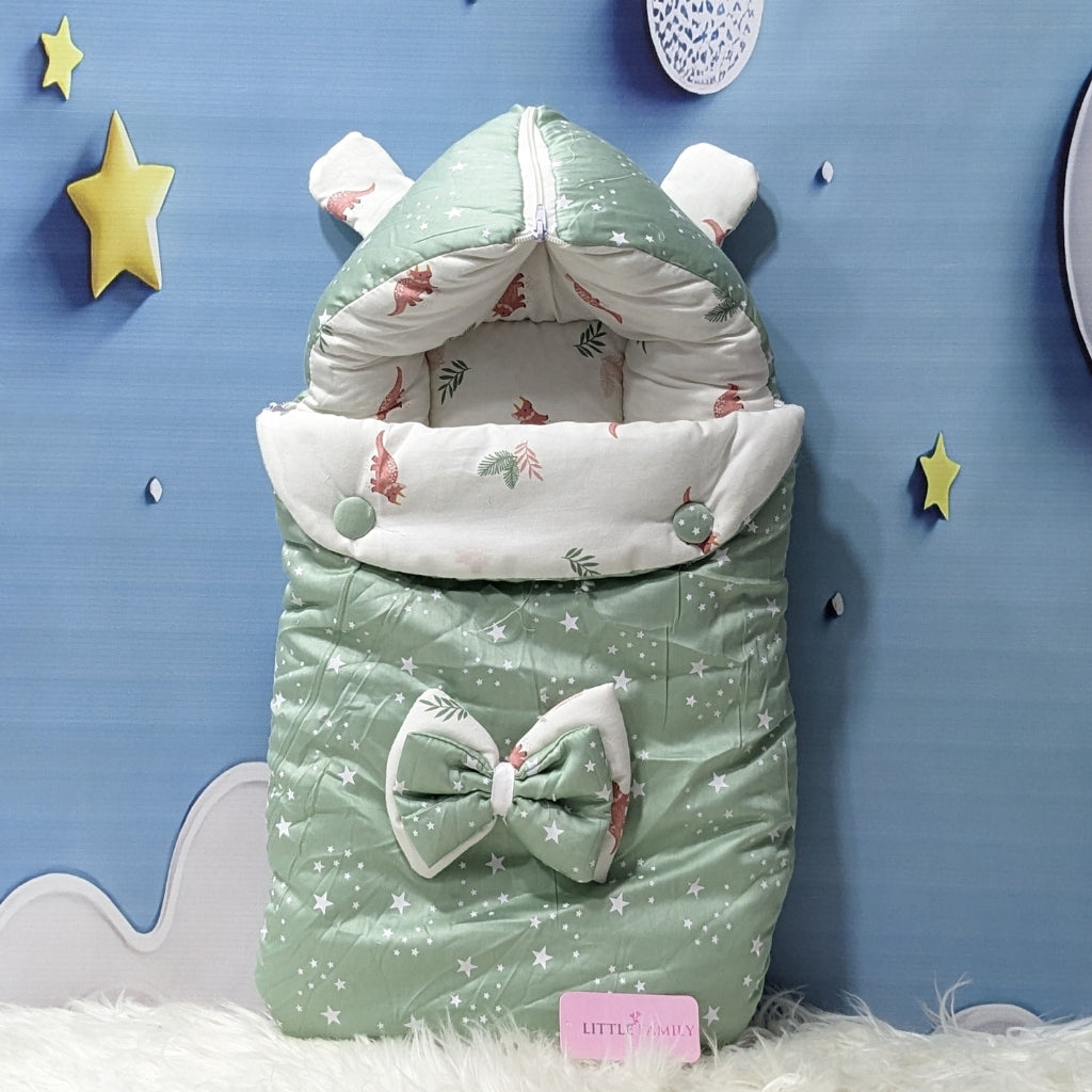 Starry Dreams Baby Bedding Set - 8 Pieces (Sage Green) | Large
