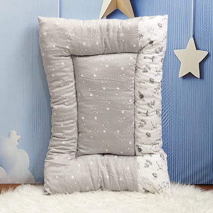 Starry Dreams Baby Bedding Set - 8 Pieces (Soft Grey) | Large
