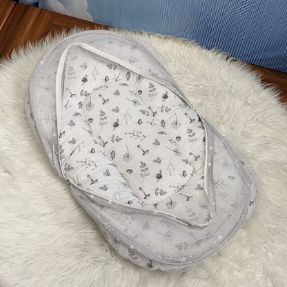 Starry Dreams Baby Bedding Set - 8 Pieces (Soft Grey) | Large