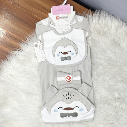 Premium Newborn Baby 10-Piece Cotton Starter Gift Set