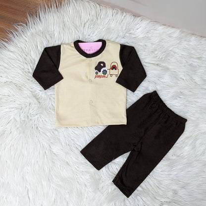 Premium 10 Piece Baby Starter set | Ponpon Theme - Brown